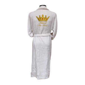 Badrock med namn - Kronan, VIT / L/XL