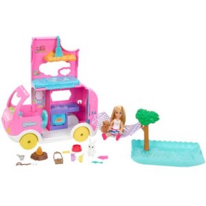 Barbie Chelsea Camper husbil med docka HNH90