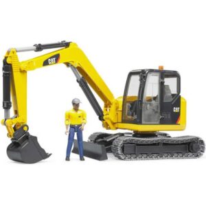 Bruder Grävmaskin Caterpillar Mini med Förare 02466
