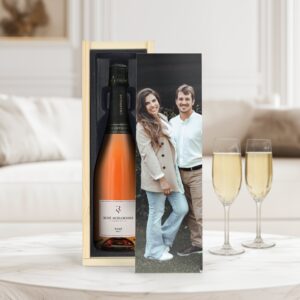 Champagne i låda med tryck - René Schloesser Rosé (750ml)