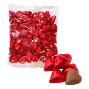Chokladhjärtan i Röd Folie Storpack - 1000 g