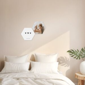 Den personaliserade Forex-väggkonstpanelen - hexagonformad - 2 delar