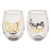 Drinkglas Super Mom & Daddy Cool