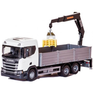 Emek Scania R 500 Next Generation Kranbil med Pallar Vit