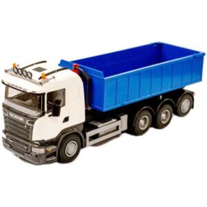 Emek Scania R 730 Tridem Lastväxlare med lågt flak Vit