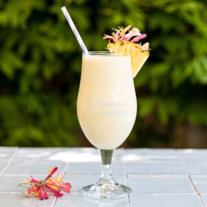 Graverat Pina Colada cocktailglas