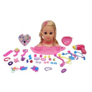 Happy Friend Smink- och frisyrhuvud (Blondin)