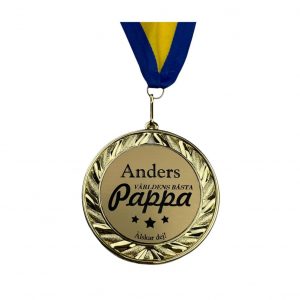 Medalj - Världens Bästa Pappa