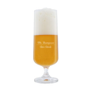 Ölglas med gravyr - Script