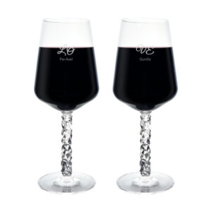 Orrefors carat vinglas med gravyr - Love (2-pack)