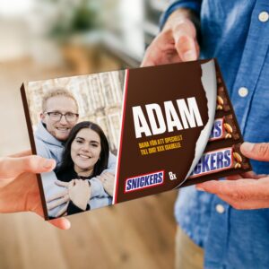 Personlig Snickers presentförpackning