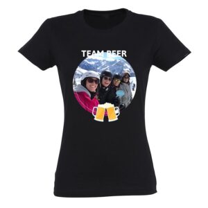 Personlig T-shirt - Kvinnor - Svart - XL