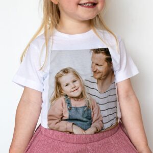 Personlig T-shirt barn - Vit - 4år
