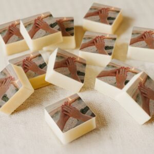 Personlig choklad - Individuellt förpackad - Pralin - 50 st - Fyrkantig