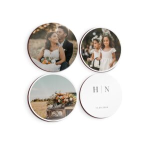 Personlig väggkonstpanel - Rund - 4 st