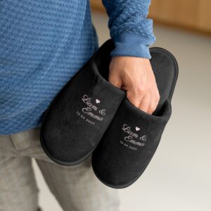 Personliga tofflor - Svart - Storlek 36-38