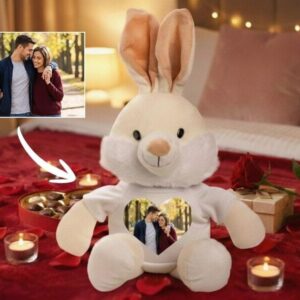 Personligt Gosedjur med Fotohjärta