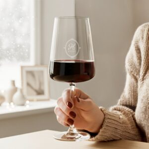 Personligt vinglas - Rött - Lyxglas - 2 st