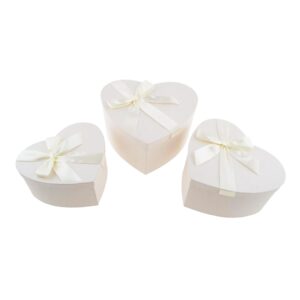 Presentaskar Hjärta Stora Vita - 3-pack