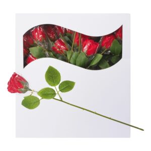 Röda Rosor i Plast - 36-pack