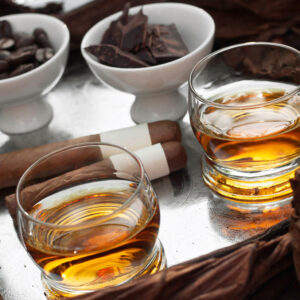 Rom- & chokladprovning för två