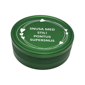 Snusdosa med gravyr - Affection, GRÖN / LUCIDA HANDWRITING