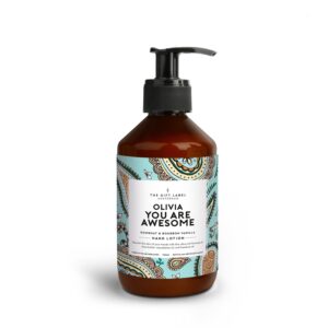 The Gift Label Handlotion med text toch foto