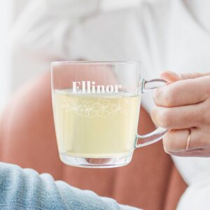 Theglas med gravyr - 2 stycken