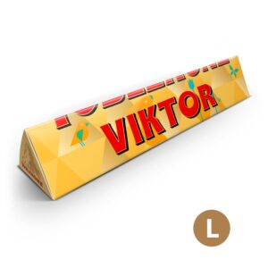 Toblerone Påskchoklad med namn och foto - Large