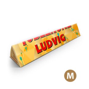 Toblerone Påskchoklad med namn och foto - Medium