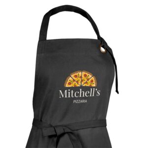 Tryckt Köksförkläde - Svart