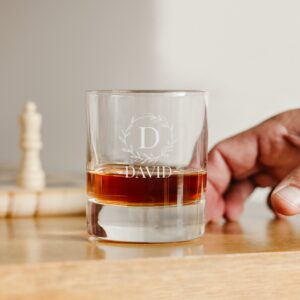 Whiskyglas med gravyr