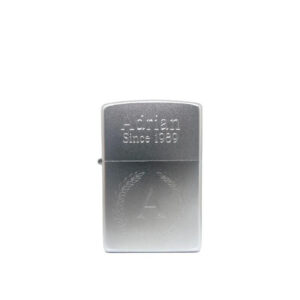 Zippo tändare med gravyr - Satin chrome