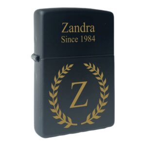 Zippo - tändare med namn - Krans